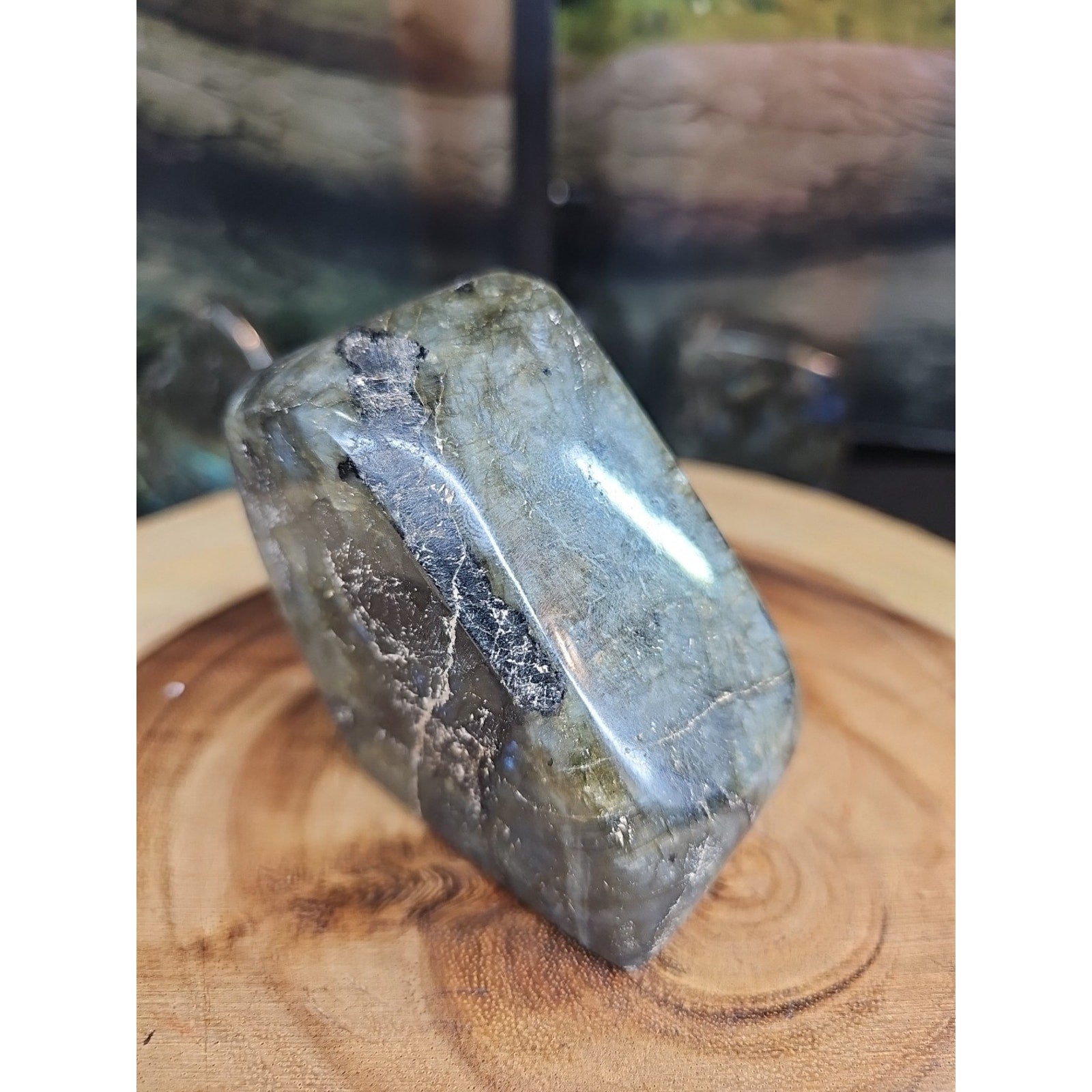 Rainbow Labradorite Spectrolite Specimen — 1.29 lb | Natural Crystal from Madagascar