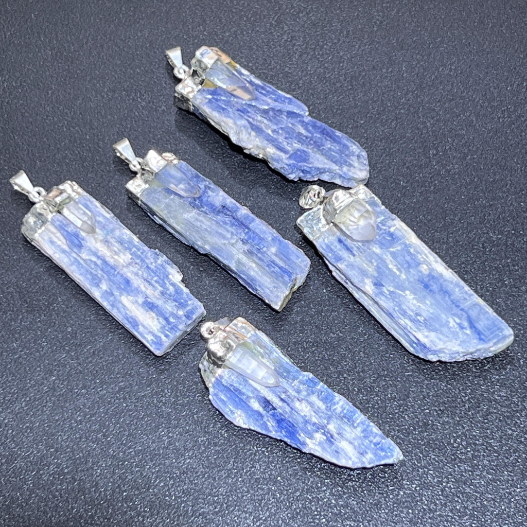 Blue Kyanite & Quartz Pendant