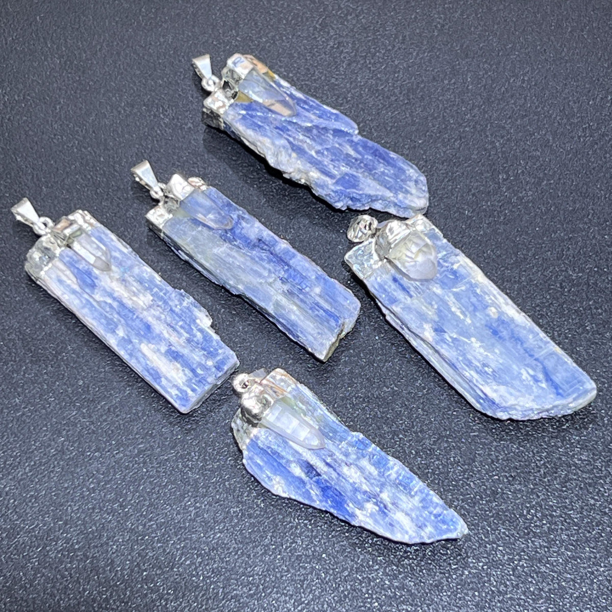 Blue Kyanite & Quartz Pendant