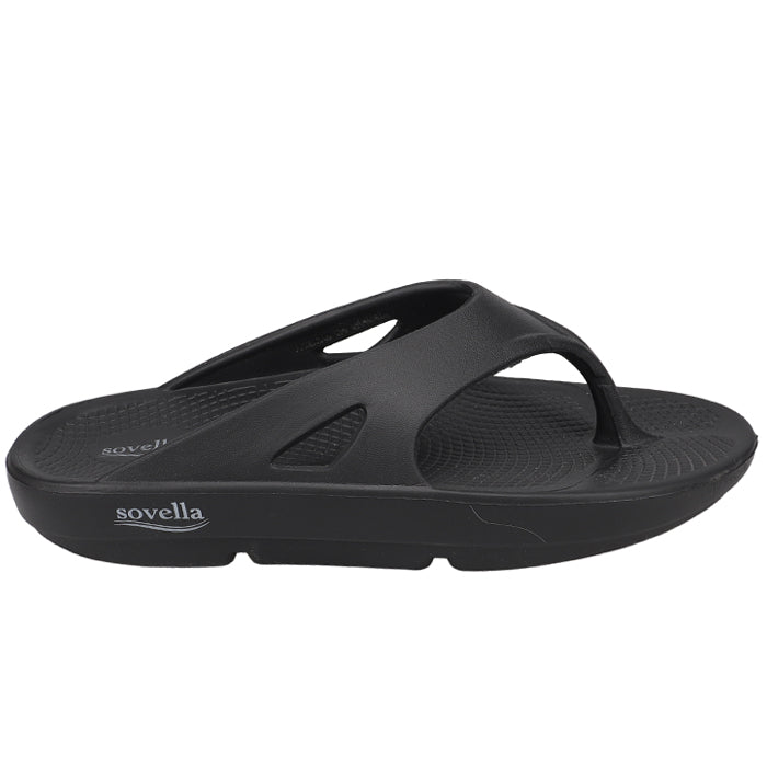 Sovella Women's PF Thong Active Recovery Sandal – Black