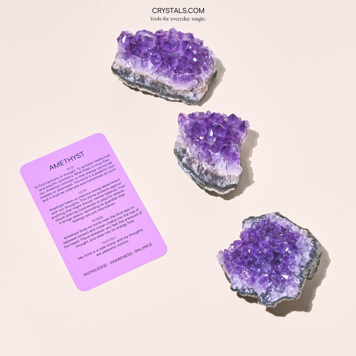 Natural Amethyst Crystal Cluster