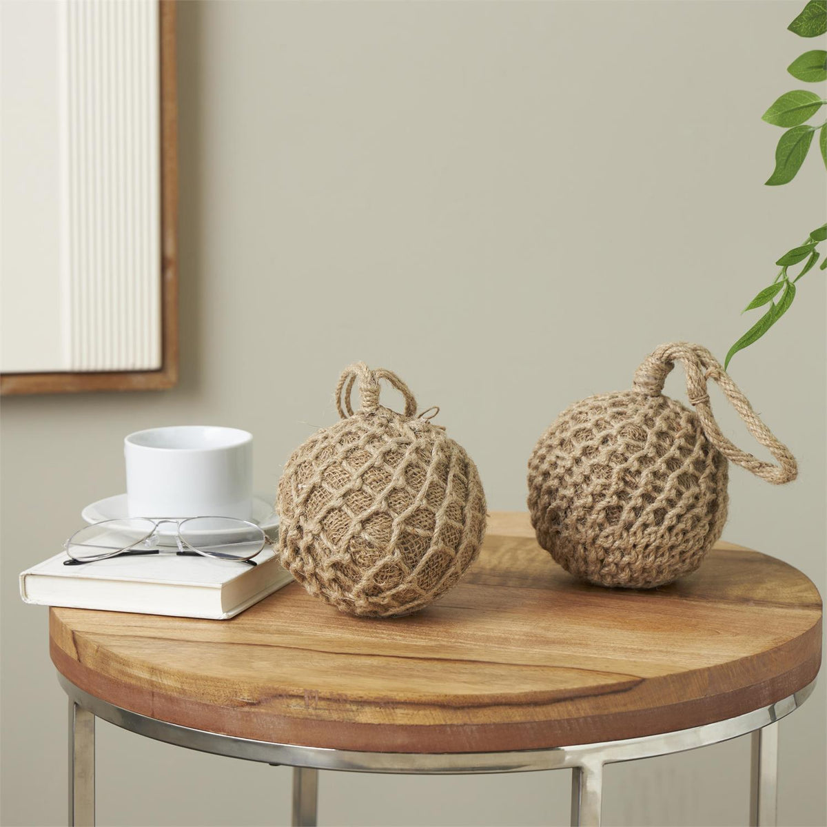 Woven Knot Orb Decorative Sculpture