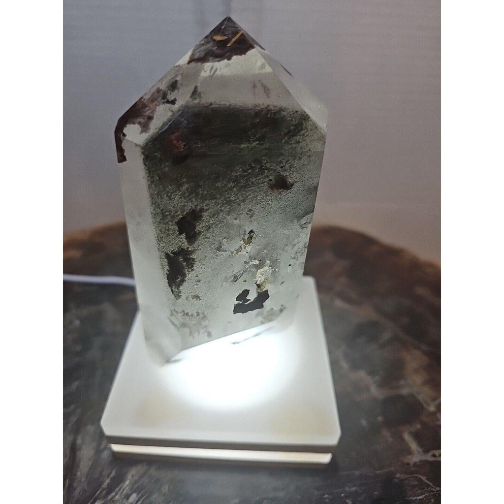 Green Ghost Phantom Quartz Obelisk