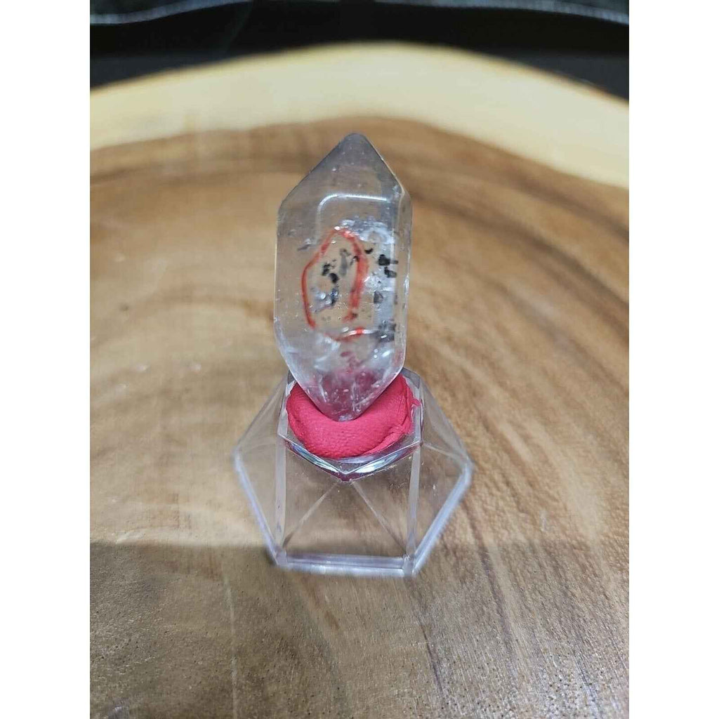 Clear Quartz Crystal Point with Stand