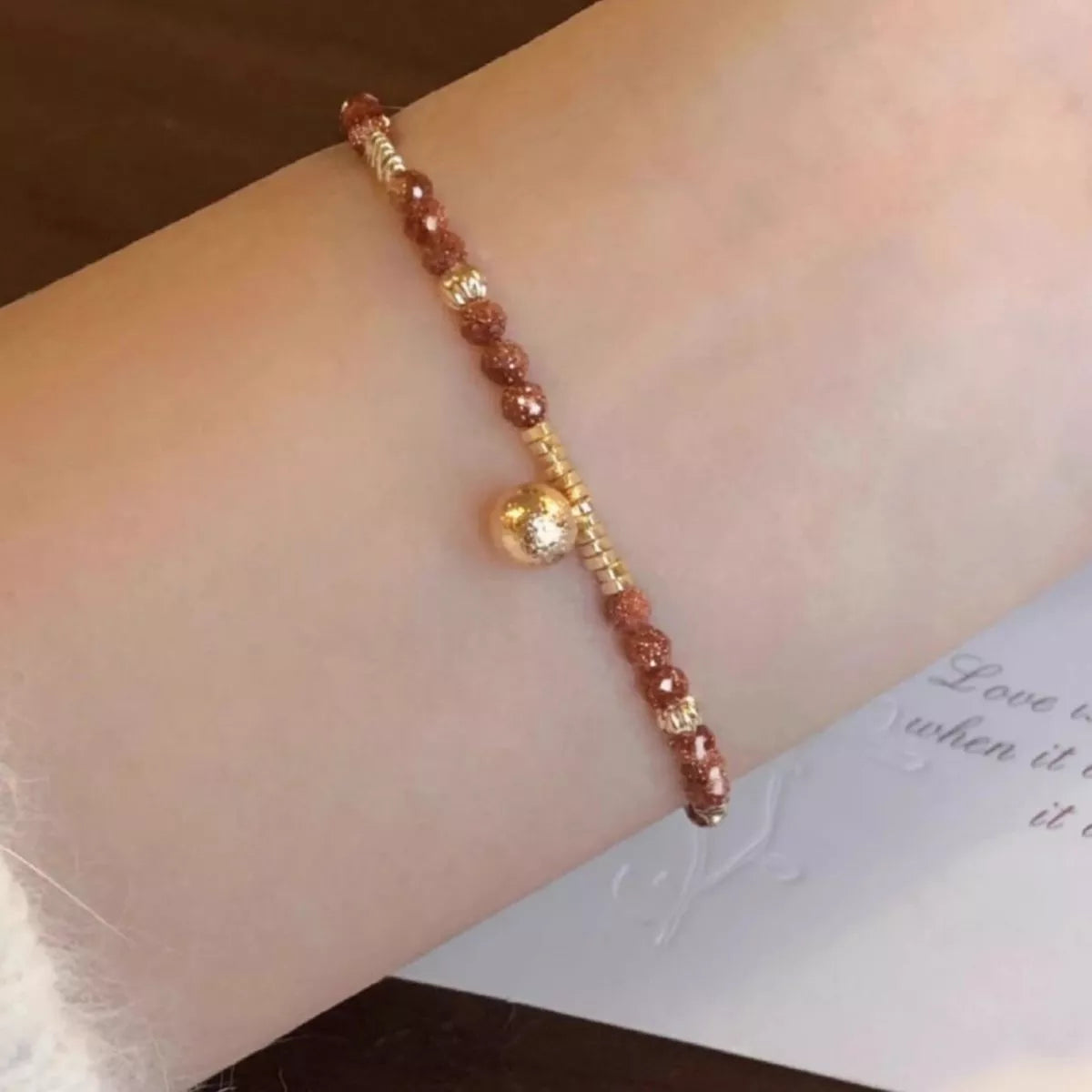 Women's Lightweight Beaded Charm Bracelet