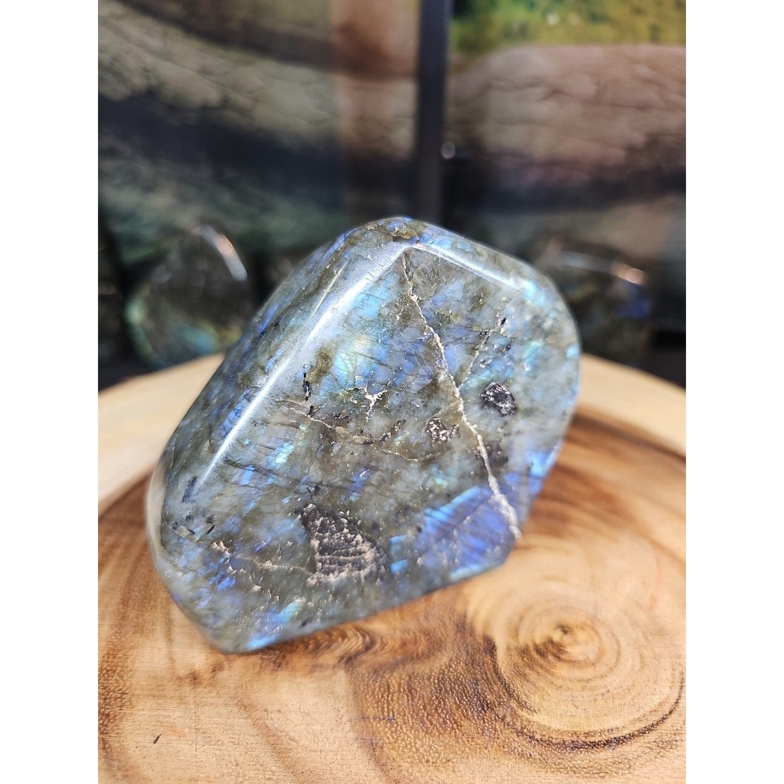 Rainbow Labradorite Spectrolite Specimen — 1.29 lb | Natural Crystal from Madagascar