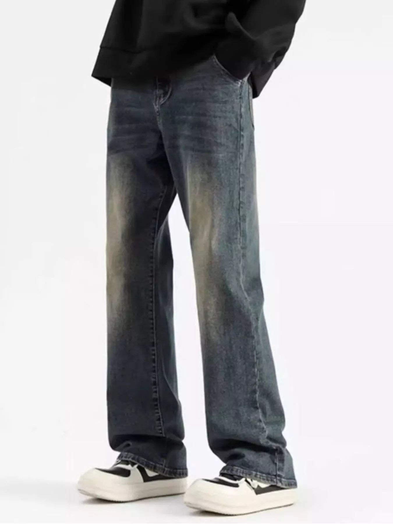 Men's Vintage Wash Loose Fit Jeans