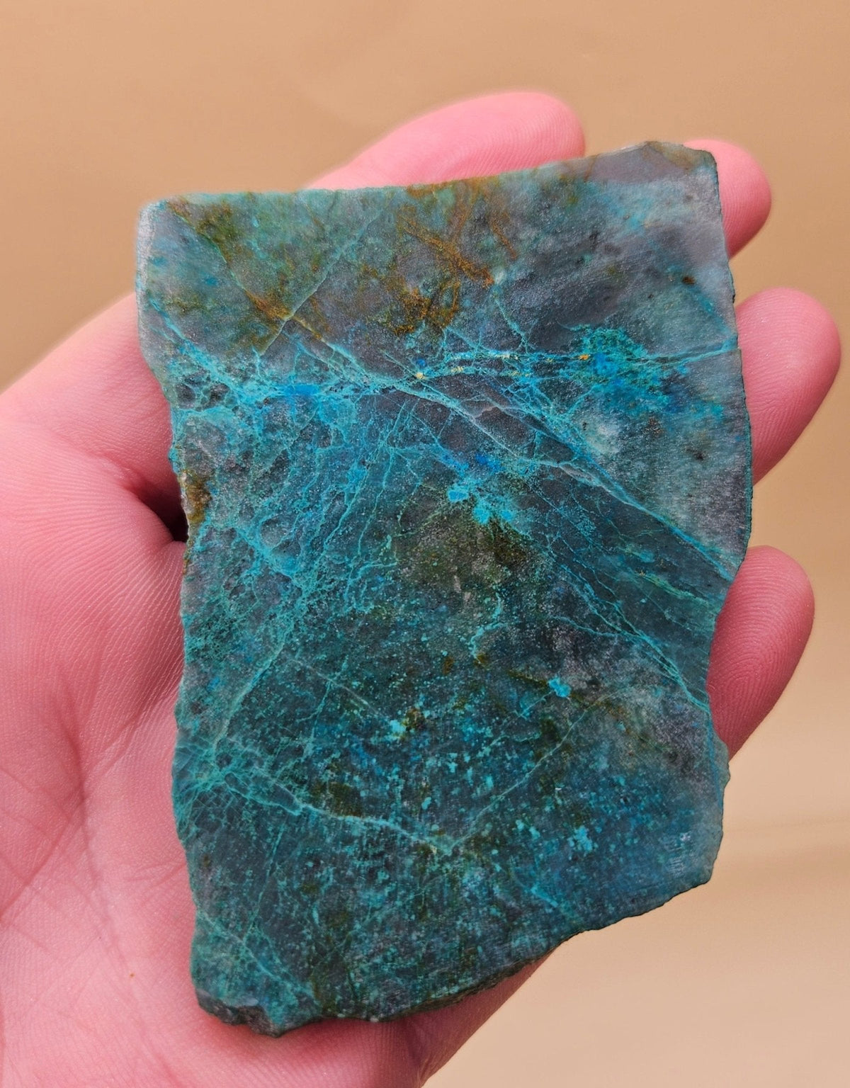Chrysocolla & Malachite Slab