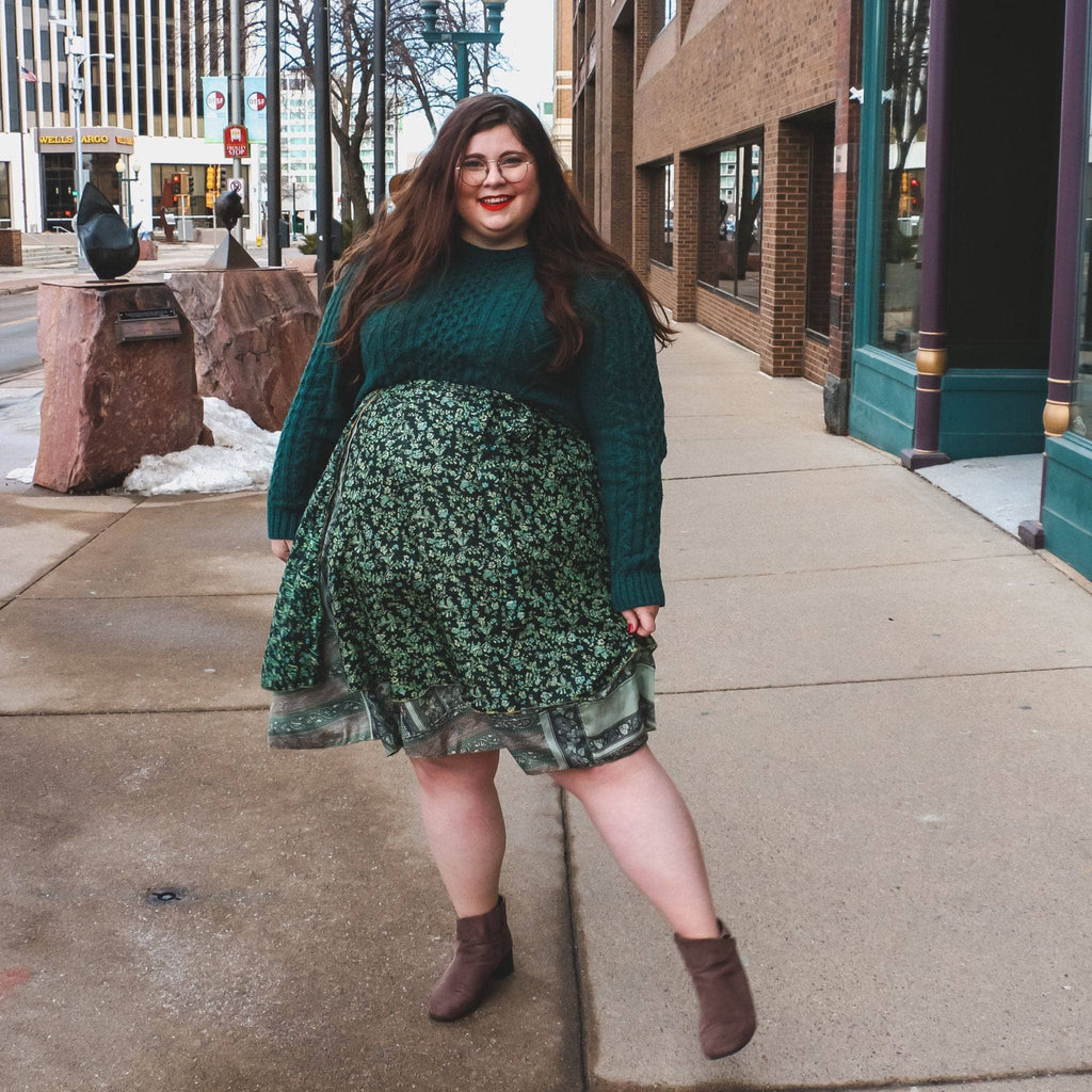 Knee-Length Mini Sari Wrap Skirts