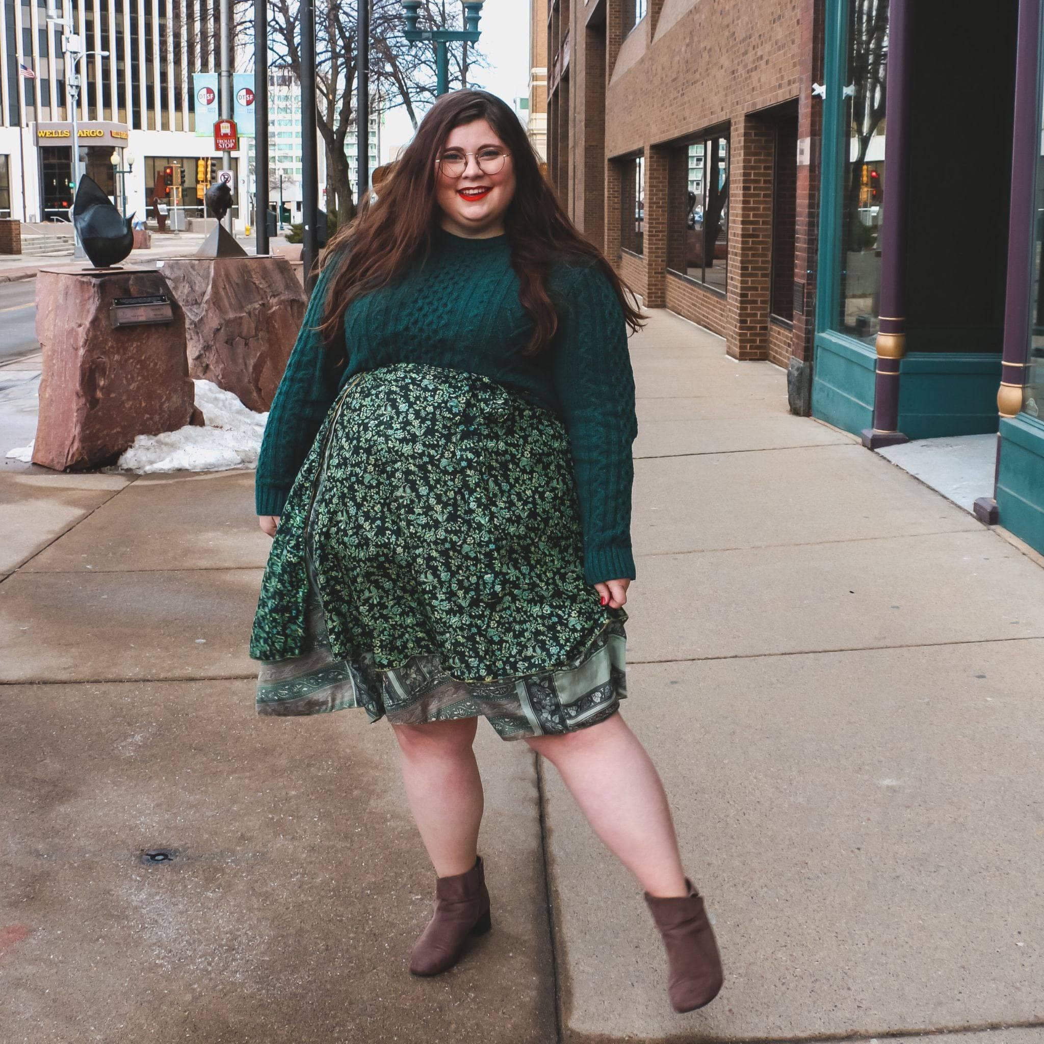 Knee-Length Mini Sari Wrap Skirts