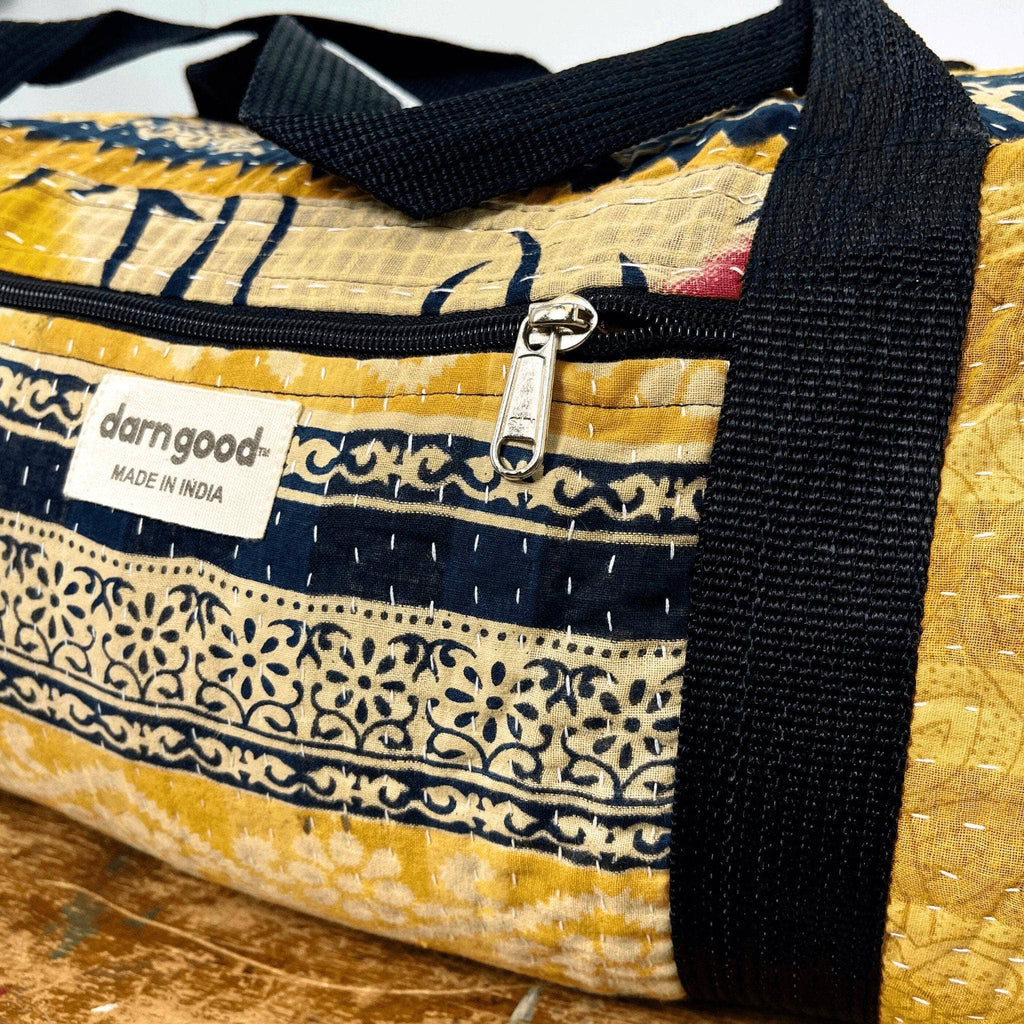 Kantha Stitch Overnight Travel Bag