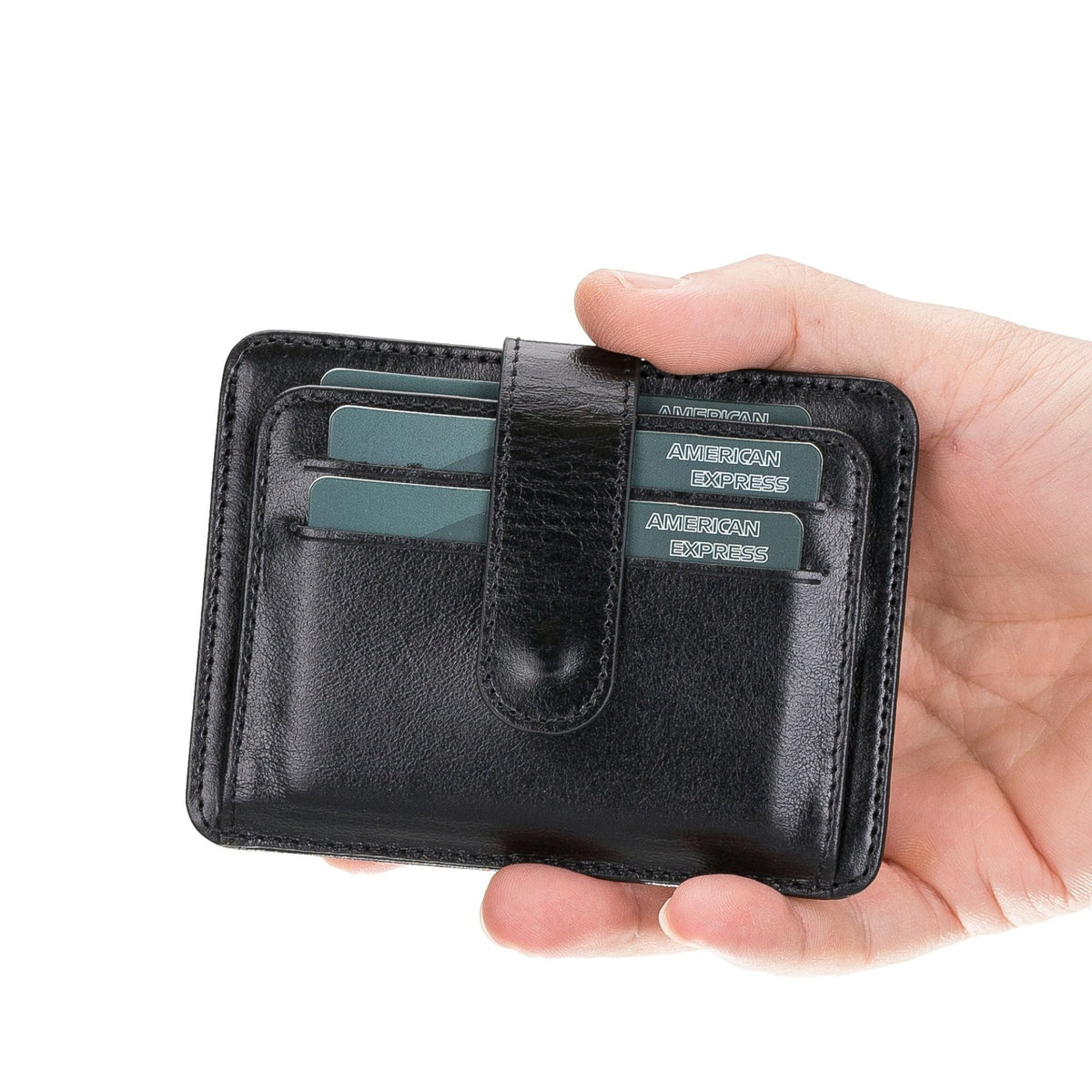 Cortez Handcrafted Full-Grain Leather Slim Wallet with Card Holder