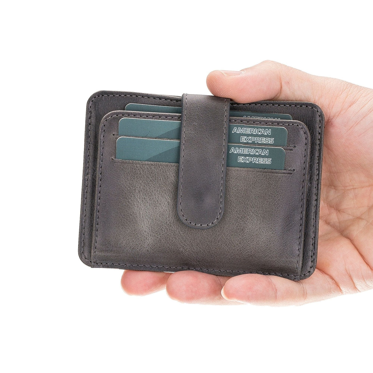 Cortez Handcrafted Full-Grain Leather Slim Wallet with Card Holder