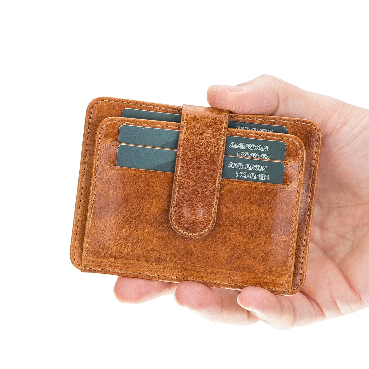 Cortez Handcrafted Full-Grain Leather Slim Wallet with Card Holder