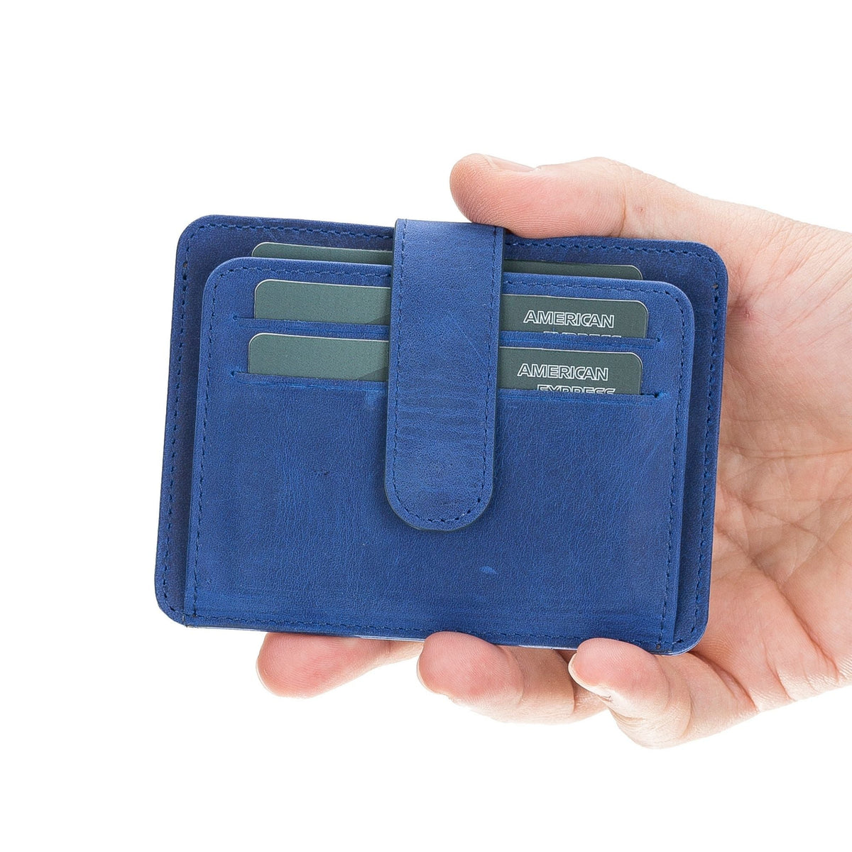 Cortez Handcrafted Full-Grain Leather Slim Wallet with Card Holder