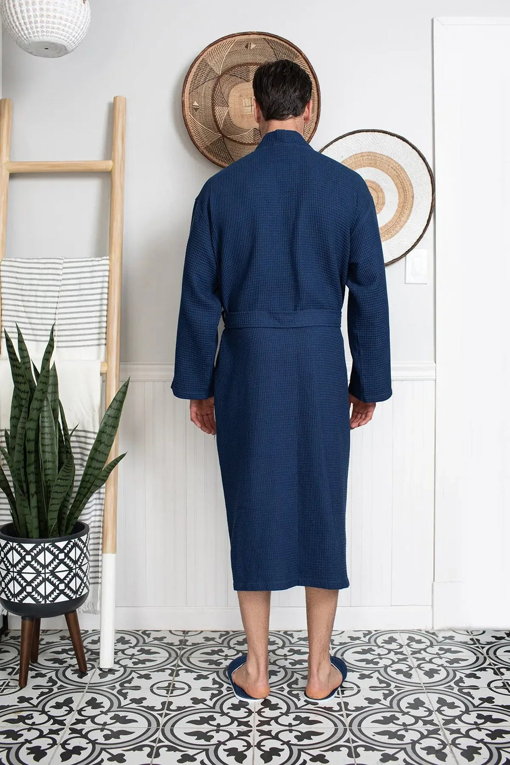 Waffle Spa Robe – Lightweight Quick-Dry Kimono Bath Robe