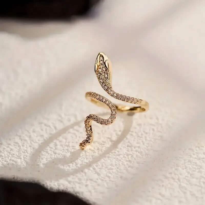 Cubic Zirconia Snake Ring