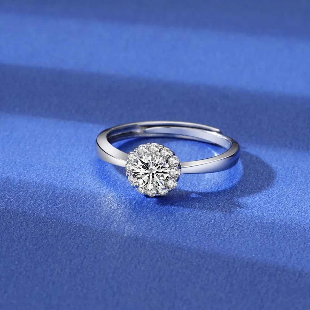 1 Carat Moissanite 925 Sterling Silver Ring