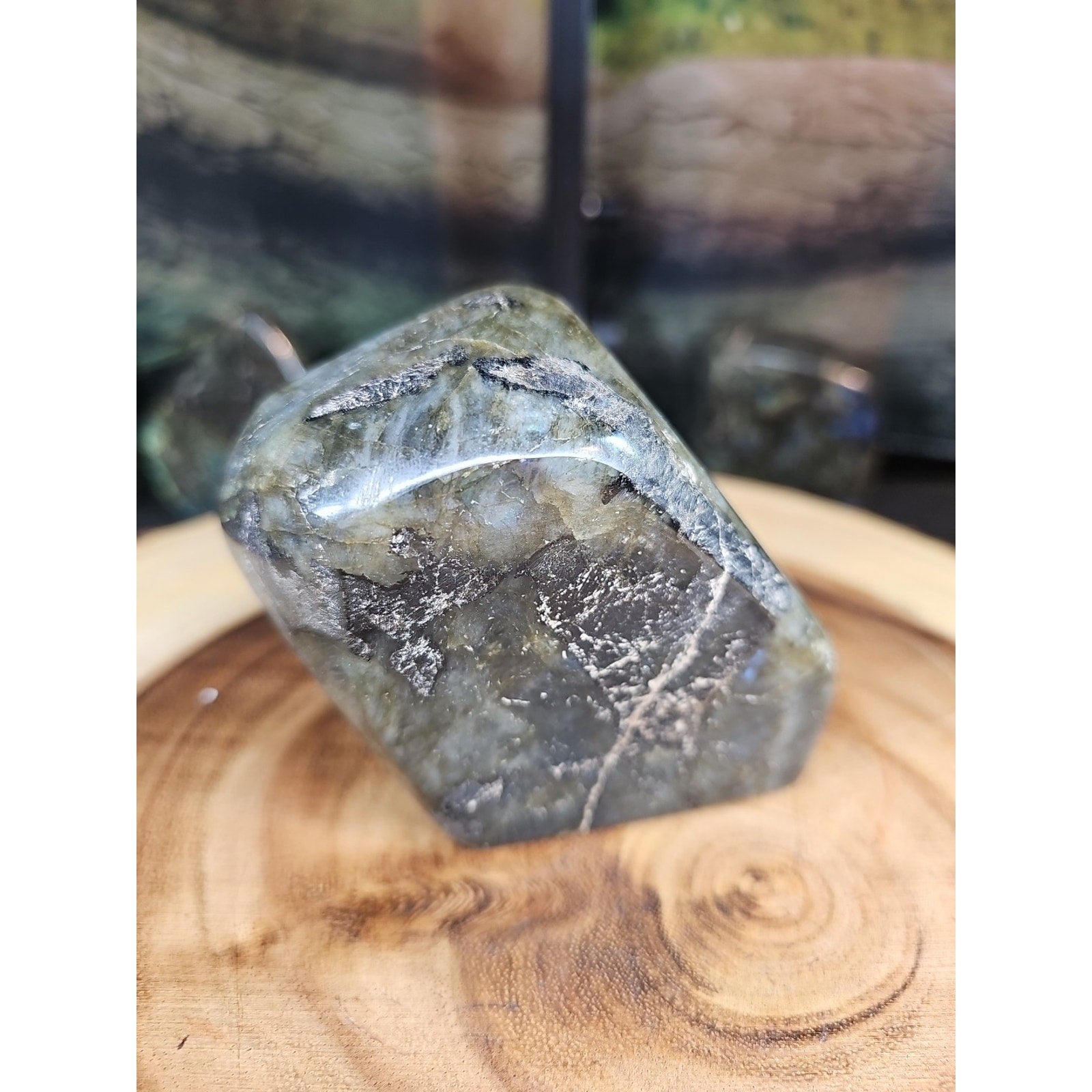 Rainbow Labradorite Spectrolite Specimen — 1.29 lb | Natural Crystal from Madagascar