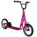 Kids Kick Scooter with 12" Air-Filled Wheels – Height Adjustable | Pink