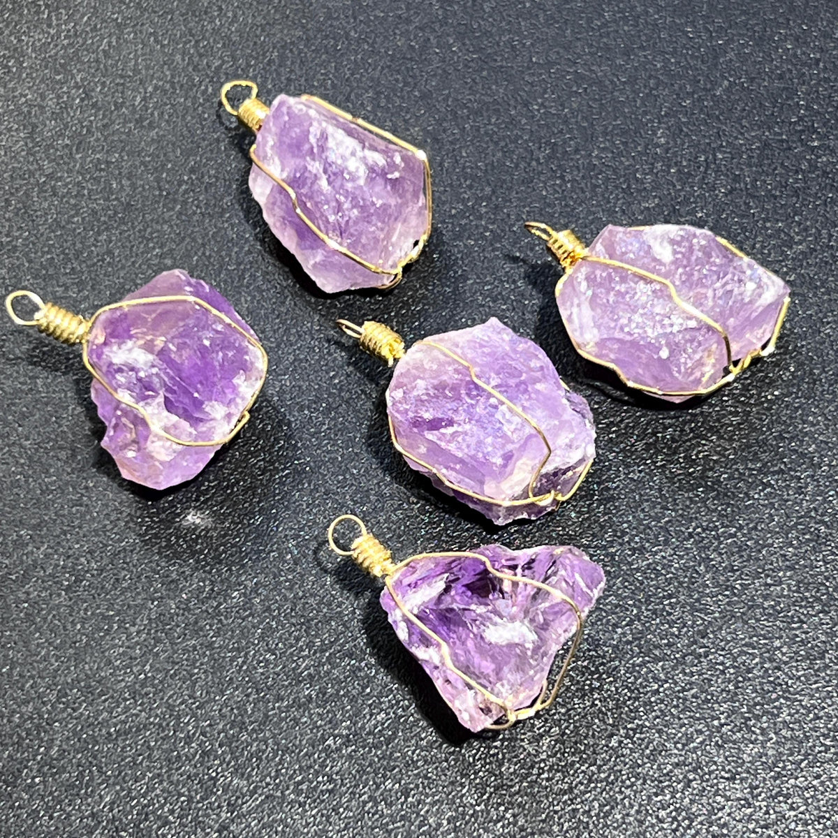 Raw Amethyst Pendant