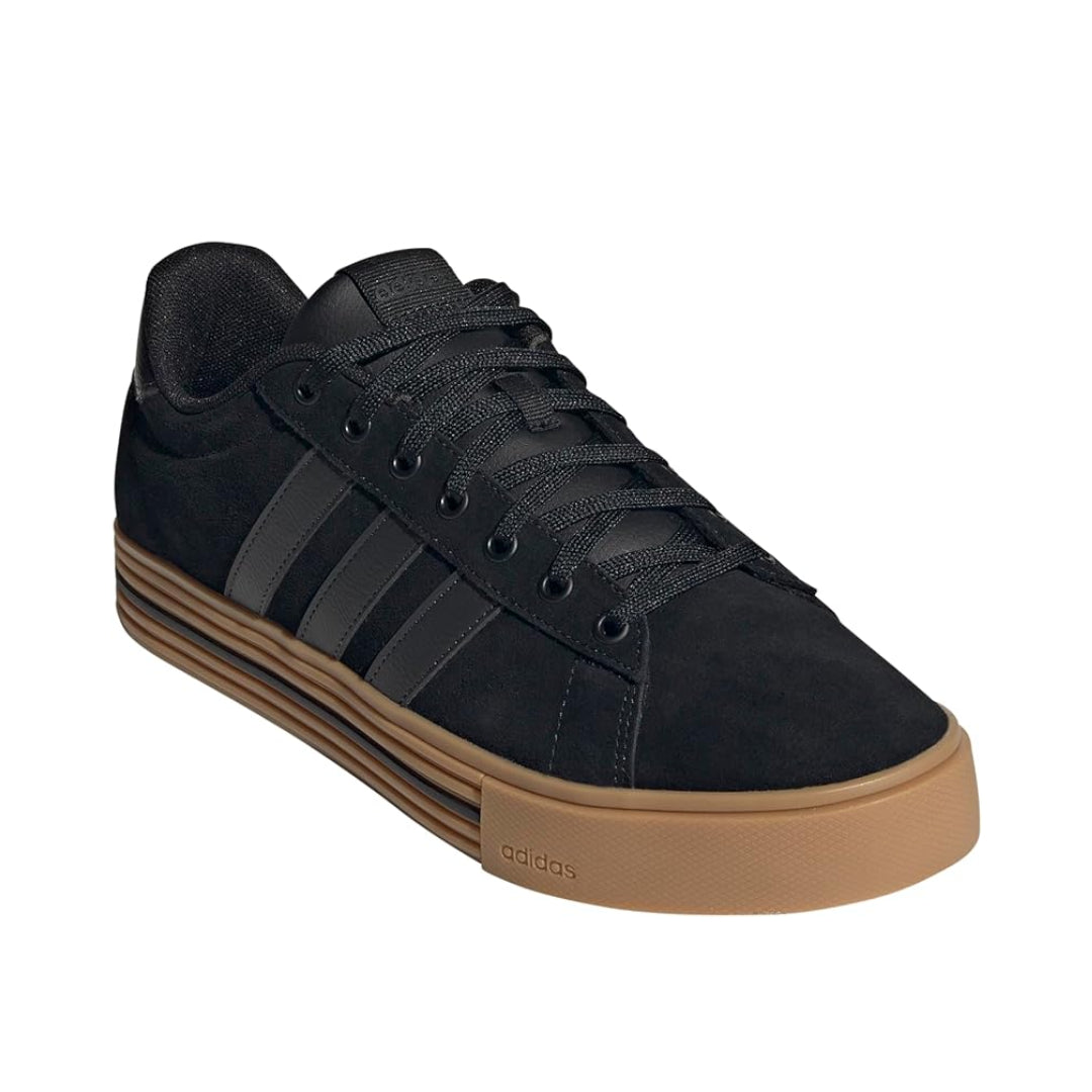 adidas Men's Daily 4.0 Sneaker - Black / Carbon / Gum (JH6930)