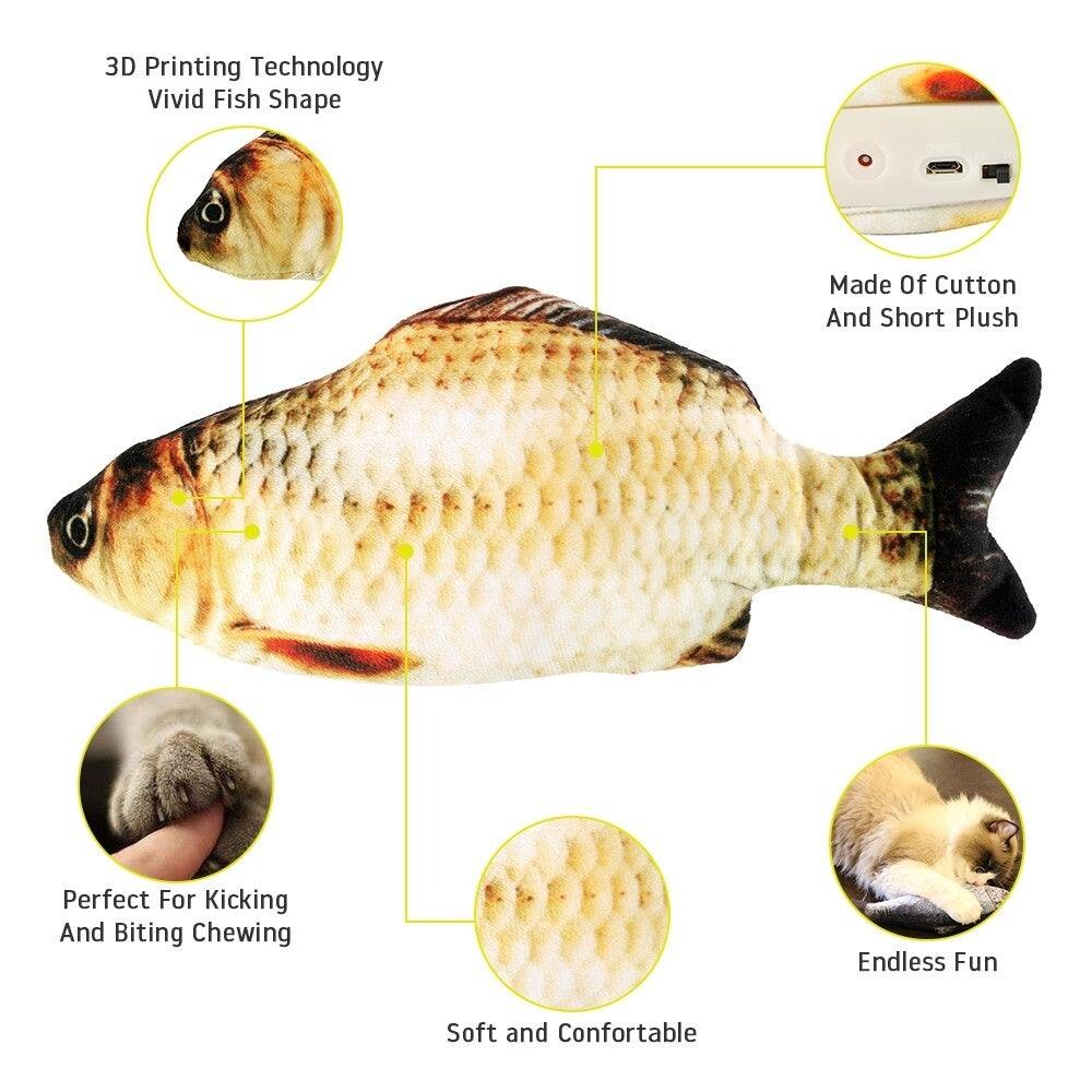 Electric Flopping Fish Cat Toy