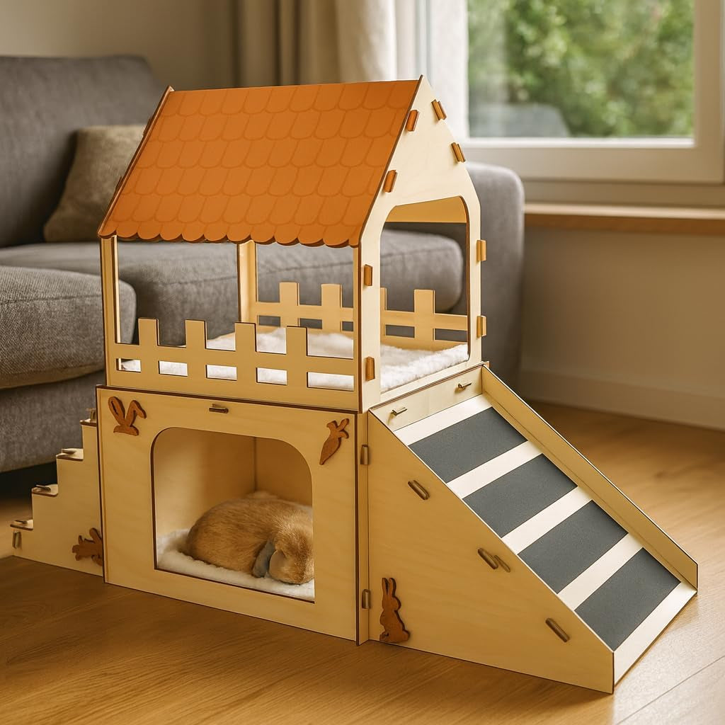 Wooden Bunny Castle Hideout