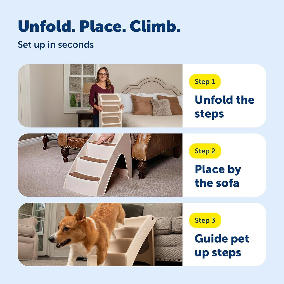 Foldable Dog Stairs