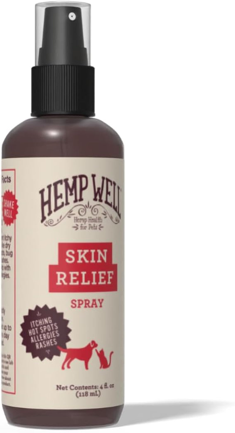 Hemp Well Skin Relief Spray bottle on a white background