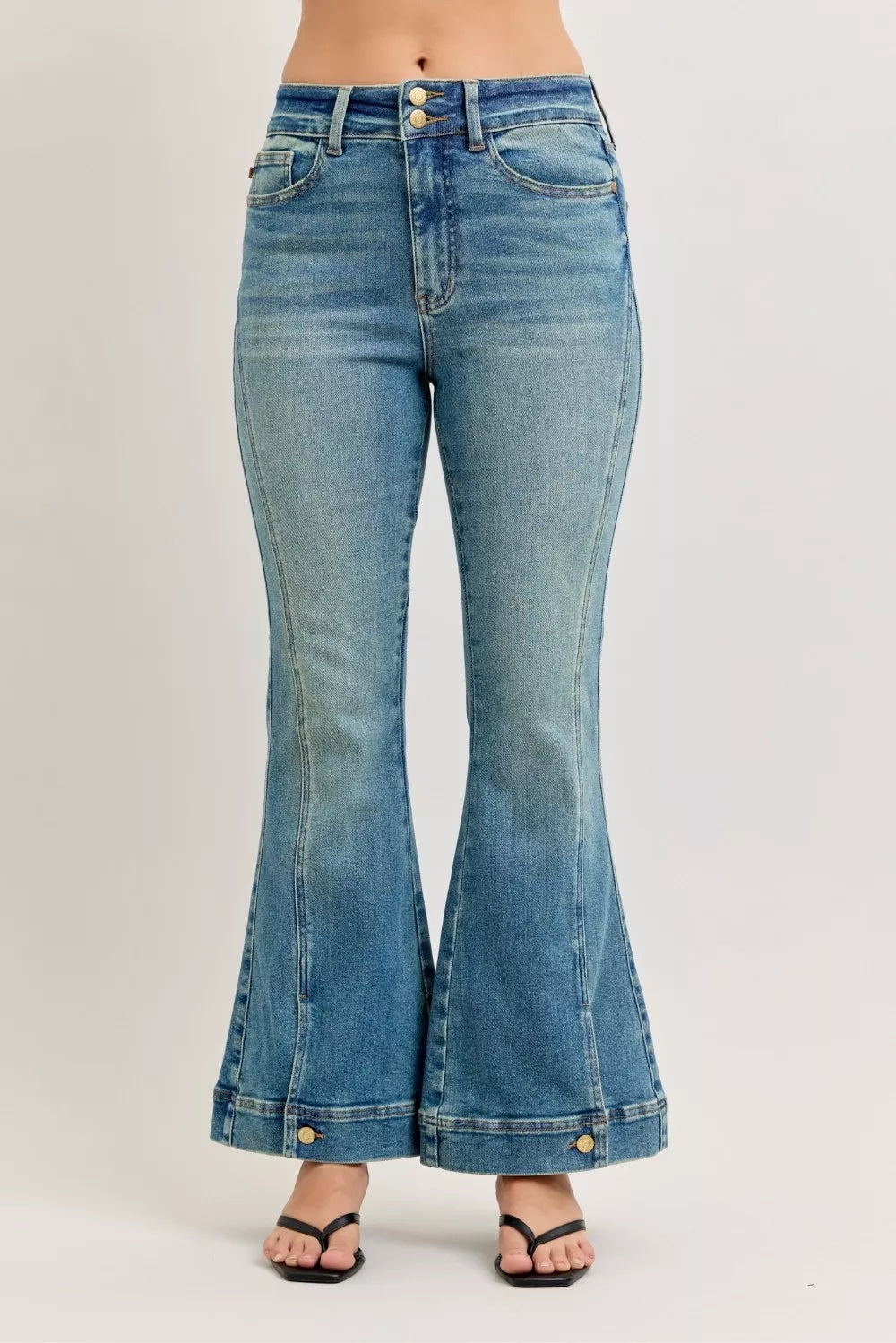 Women's High Waist Flare Jeans | Vintage Wash
