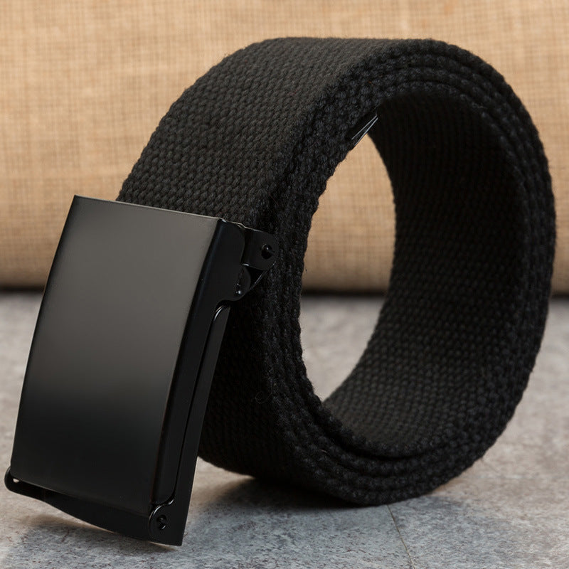 Canvas Snap-Buckle Belt – 21 Colors, 120cm