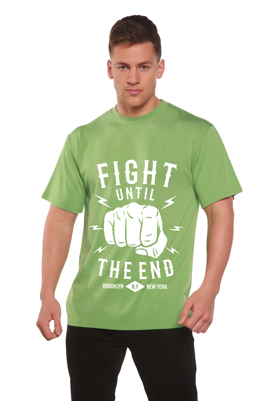 Fight Until Men's Bamboo Viscose & Organic Cotton Short Sleeve Graphic T-Shirt