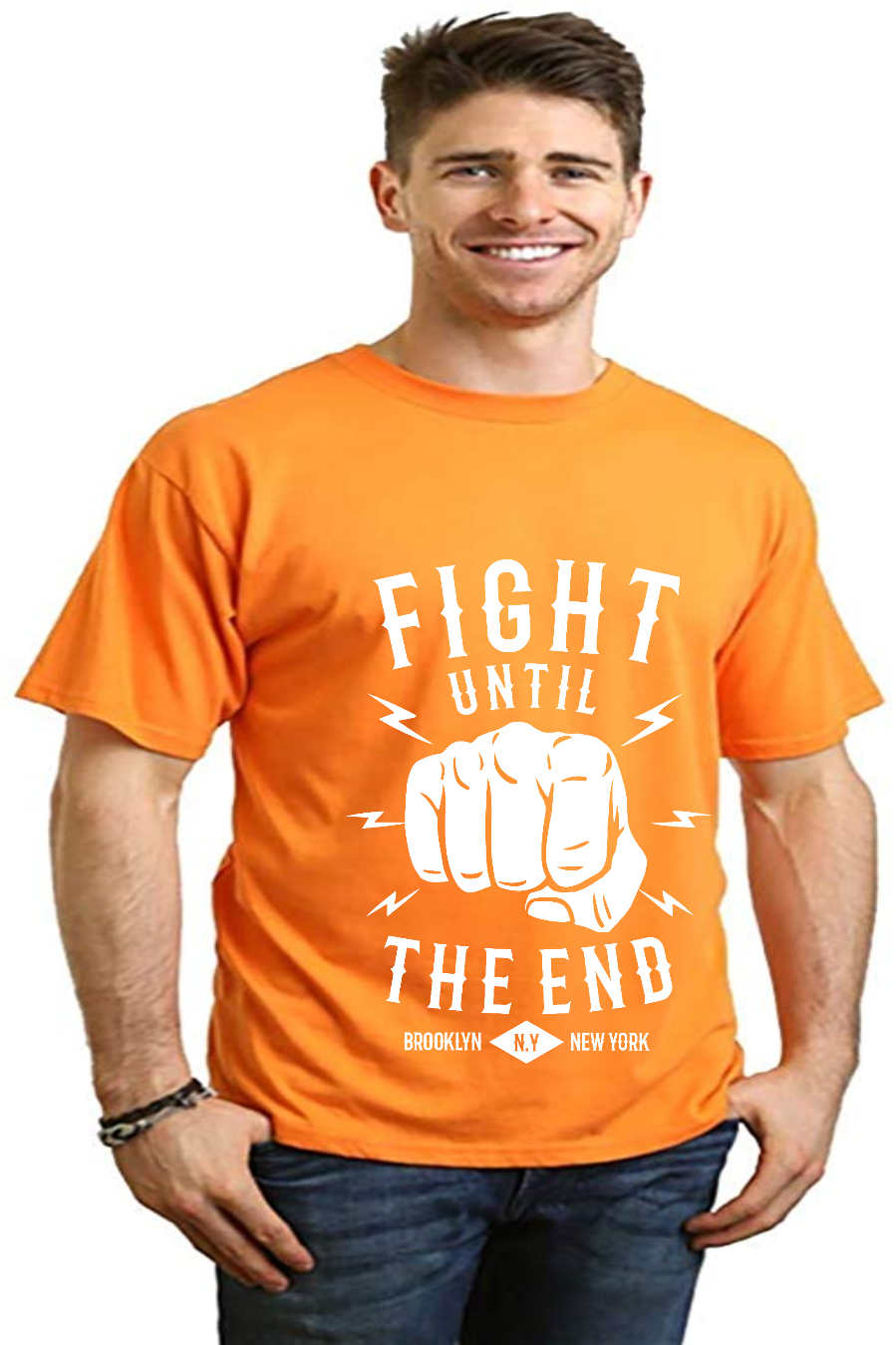 Fight Until Men's Bamboo Viscose & Organic Cotton Short Sleeve Graphic T-Shirt