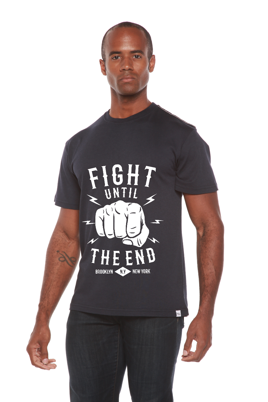 Fight Until Men's Bamboo Viscose & Organic Cotton Short Sleeve Graphic T-Shirt