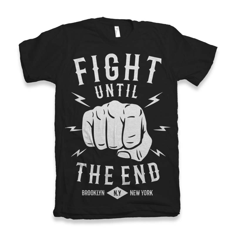 Fight Until Men's Bamboo Viscose & Organic Cotton Short Sleeve Graphic T-Shirt