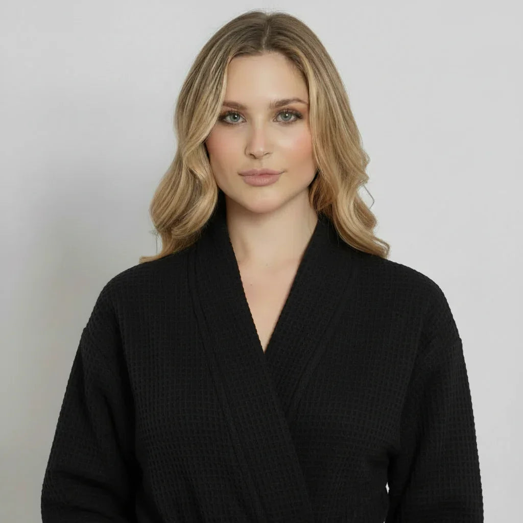 Waffle Robe – Lightweight, Quick-Dry Spa Comfort