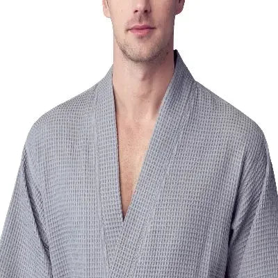 Waffle Spa Robe – Lightweight Quick-Dry Kimono Bath Robe