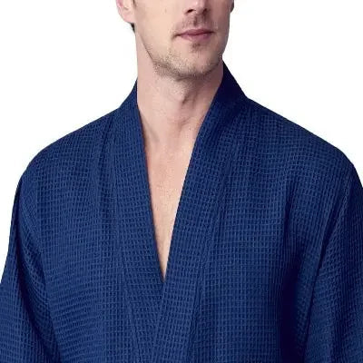 Waffle Spa Robe – Lightweight Quick-Dry Kimono Bath Robe