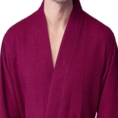 Waffle Spa Robe – Lightweight Quick-Dry Kimono Bath Robe