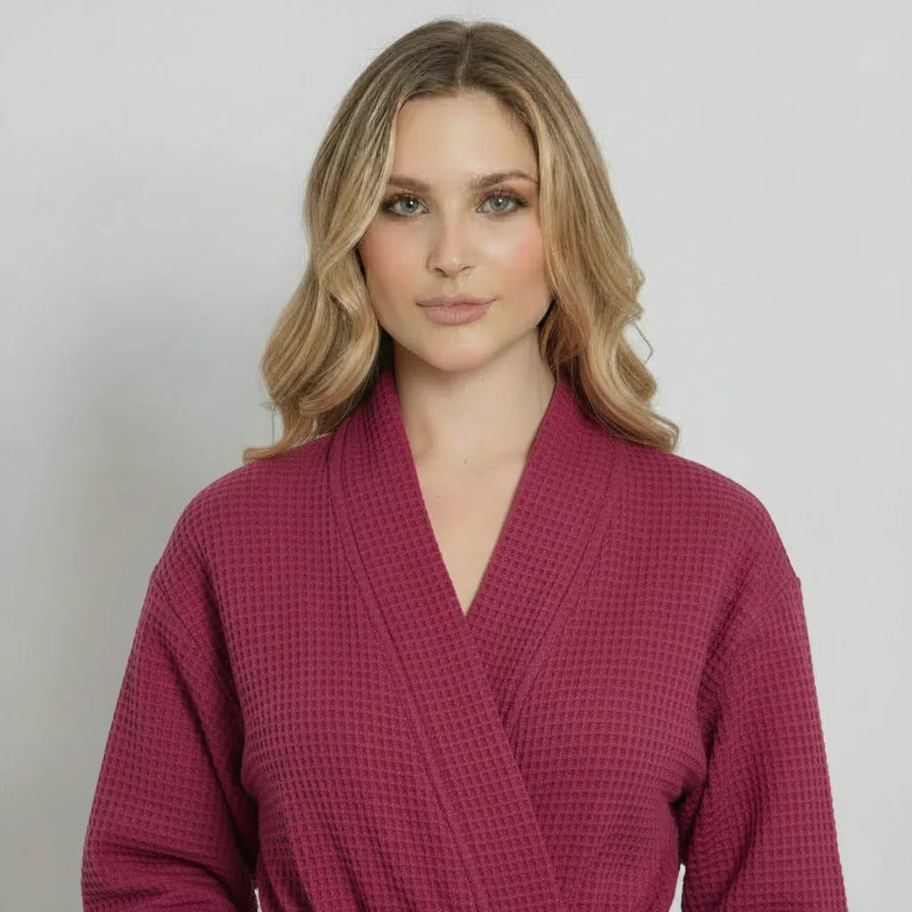 Waffle Robe – Lightweight, Quick-Dry Spa Comfort