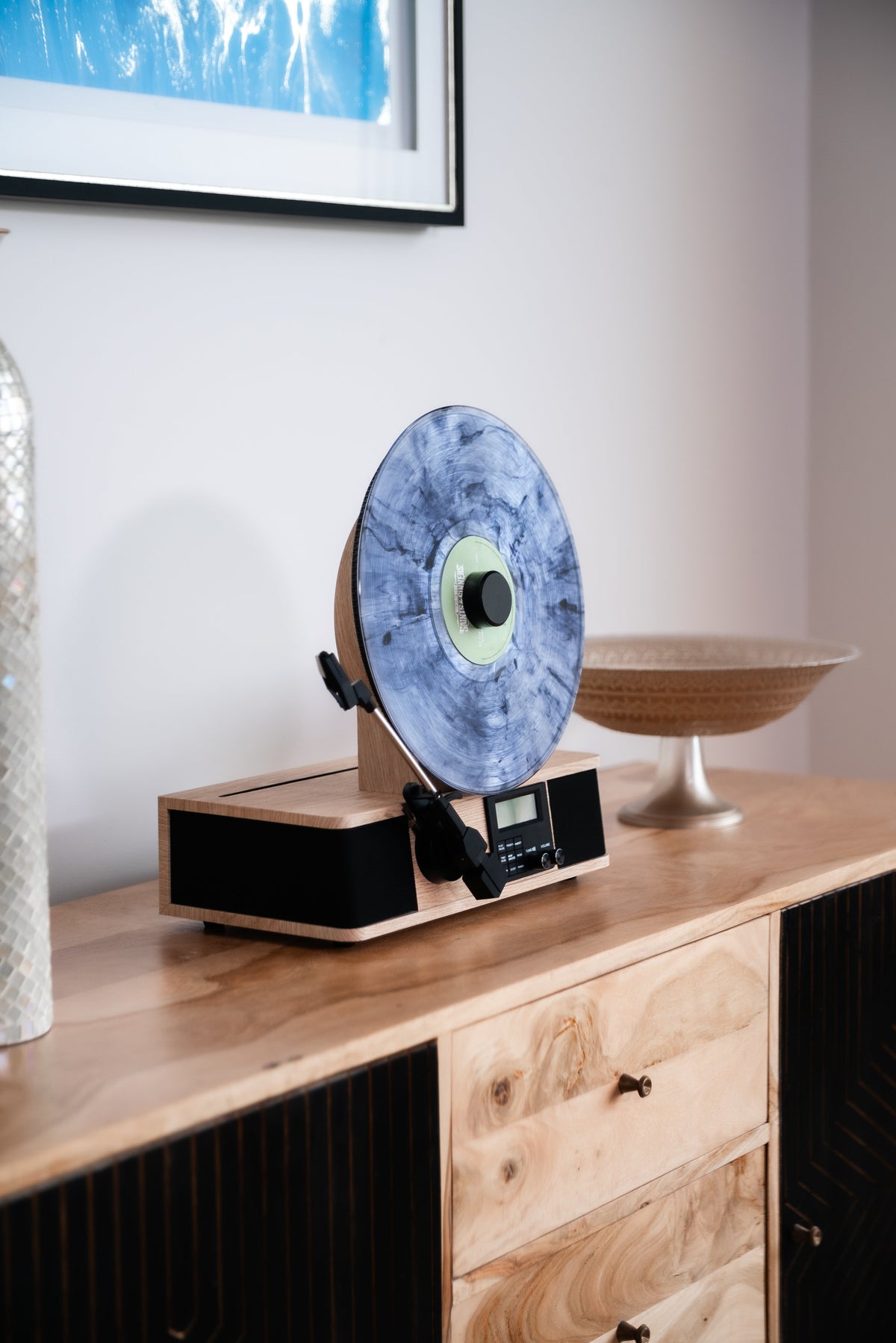 Vertical Vinyl Record Player