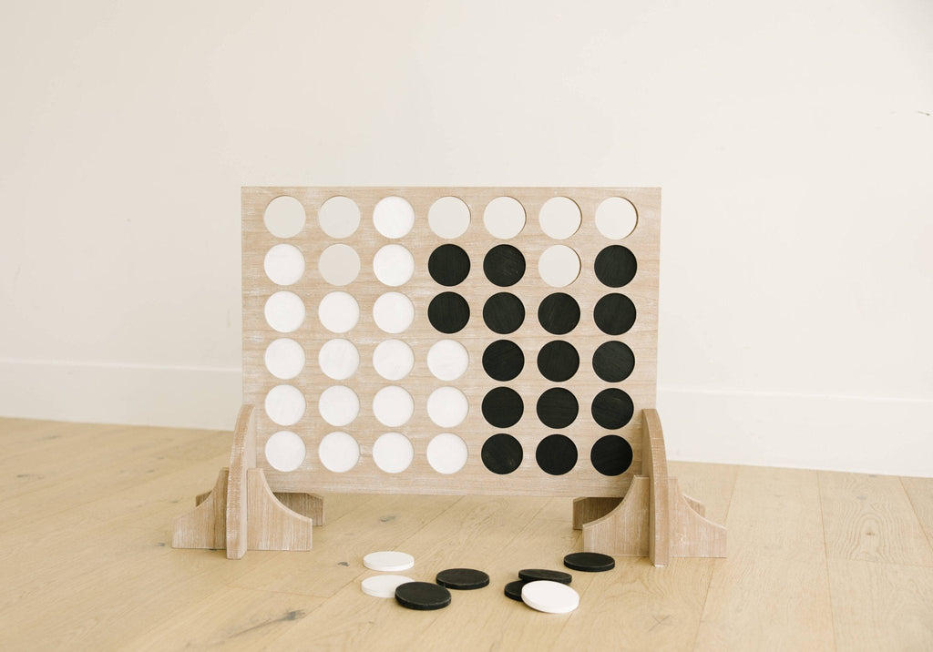 Giant Wooden Connect 4 Game Set