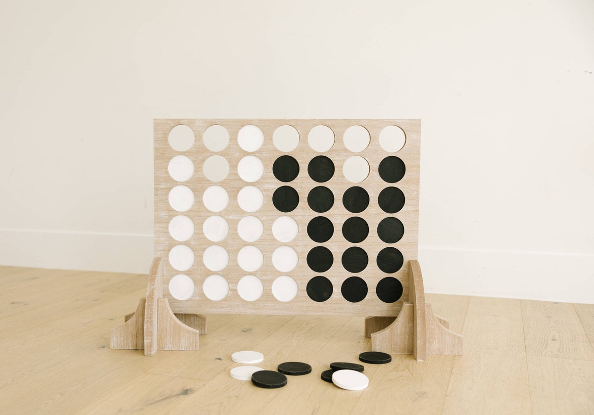Giant Wooden Connect 4 Game Set