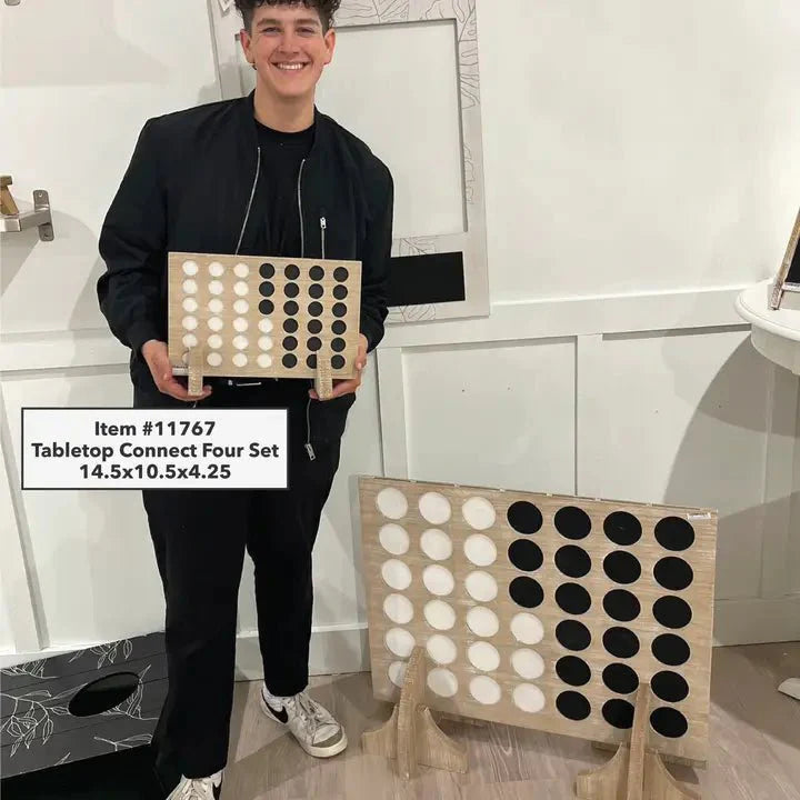 Giant Wooden Connect 4 Game Set