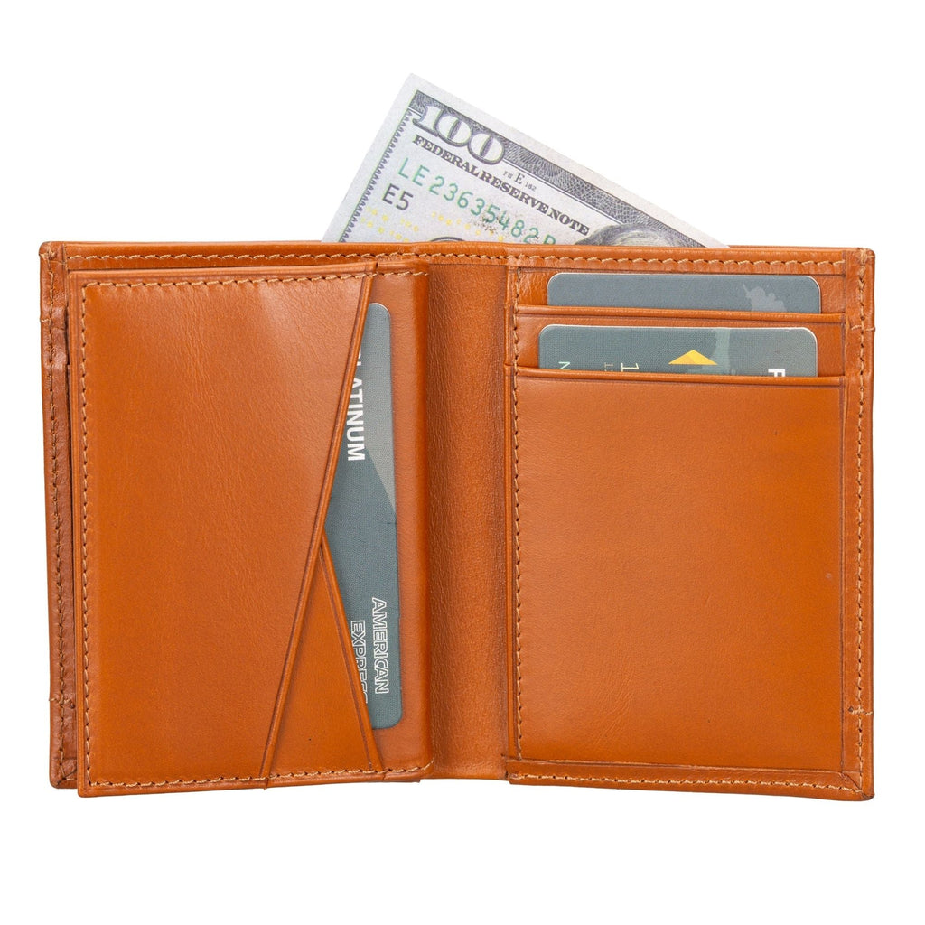 TORONATA Glendo Handcrafted Calfskin Leather Wallet with Apple AirTag Slot — Unisex