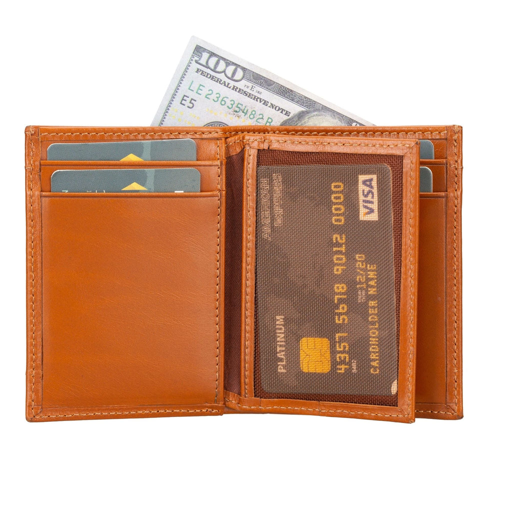 TORONATA Glendo Handcrafted Calfskin Leather Wallet with Apple AirTag Slot — Unisex