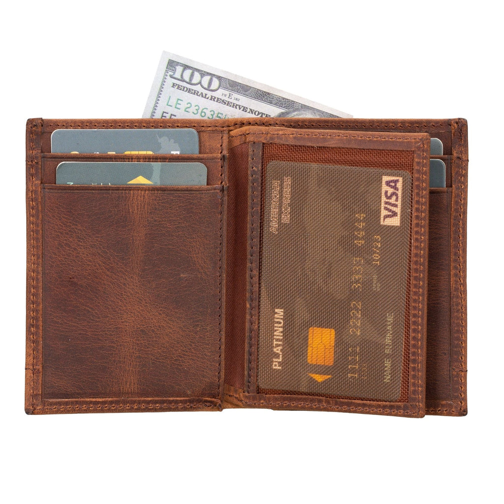TORONATA Glendo Handcrafted Calfskin Leather Wallet with Apple AirTag Slot — Unisex