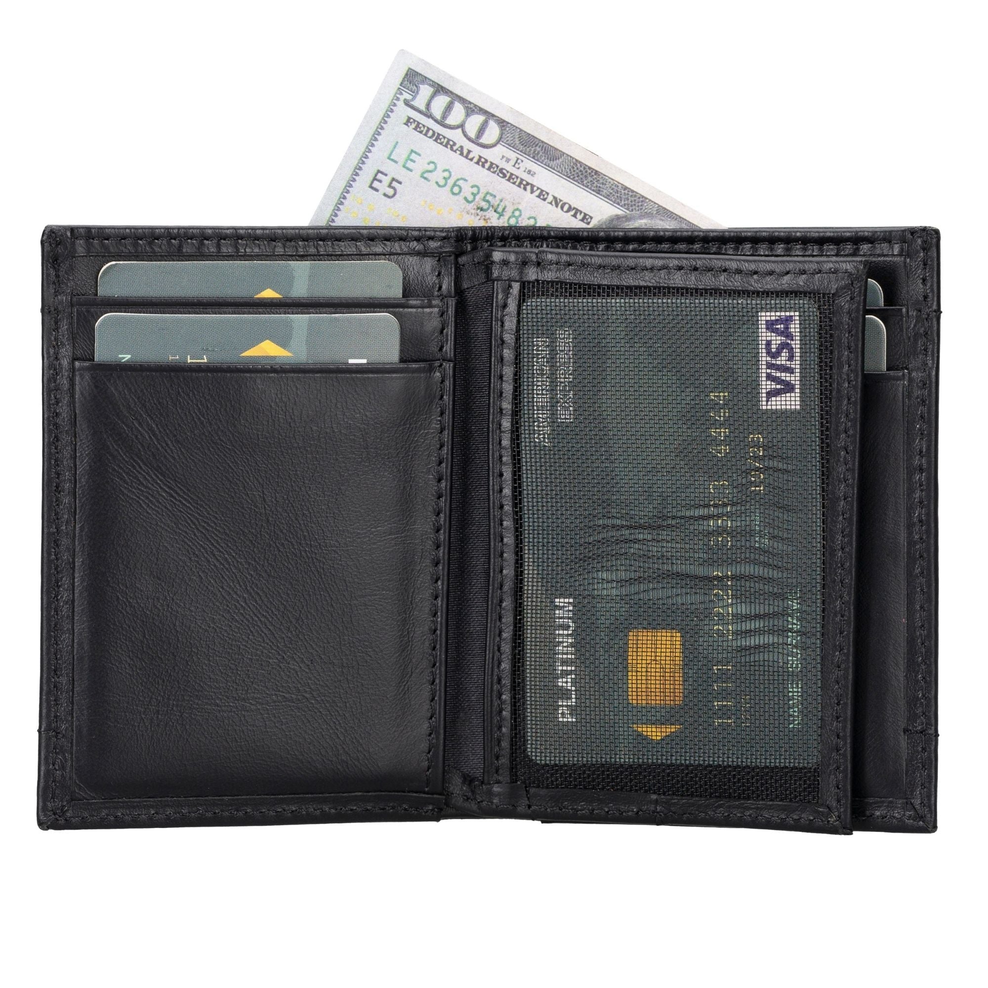 TORONATA Glendo Handcrafted Calfskin Leather Wallet with Apple AirTag Slot — Unisex