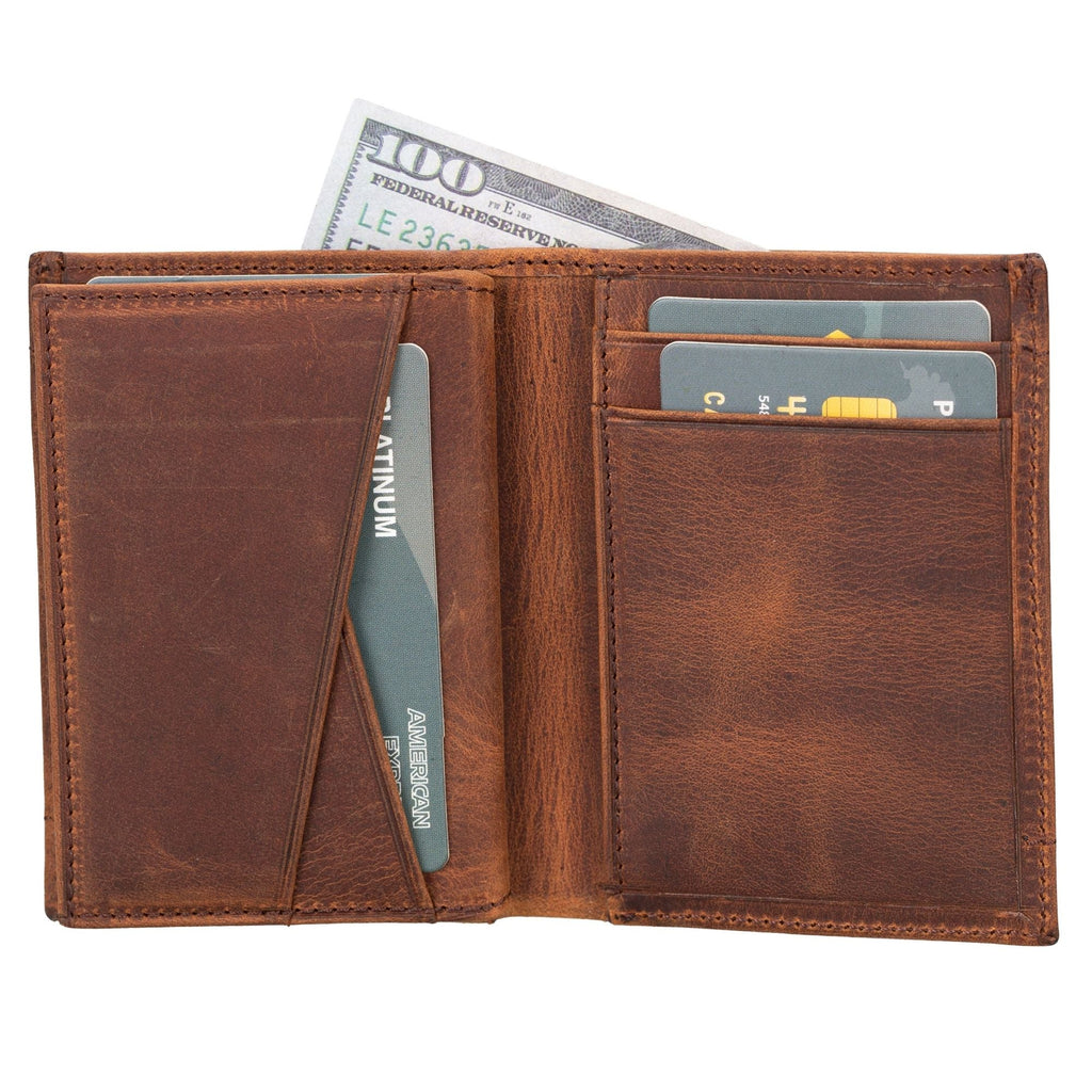 TORONATA Glendo Handcrafted Calfskin Leather Wallet with Apple AirTag Slot — Unisex